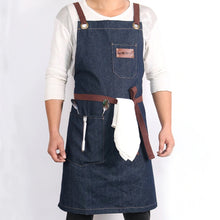 Load image into Gallery viewer, Large Pocket Denim Apron