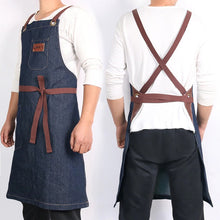 Load image into Gallery viewer, Large Pocket Denim Apron